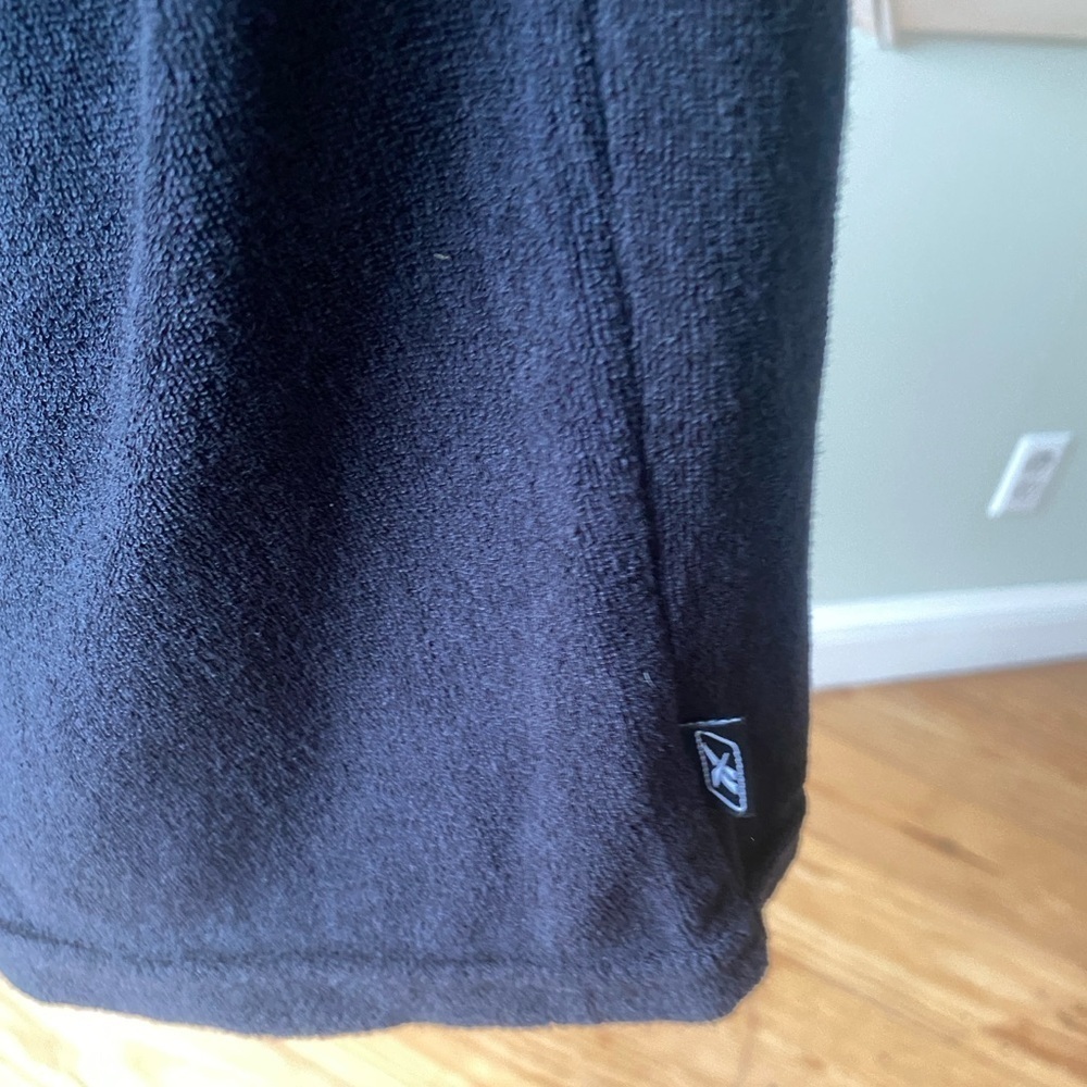 NWT VTG Reebok Black Drawstring Terry Cotton Blend Women's Shorts Size Large - Picture 3 of 9